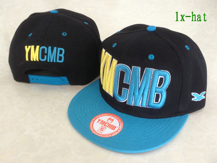 YMCMB Black Snapback Hat GF 1